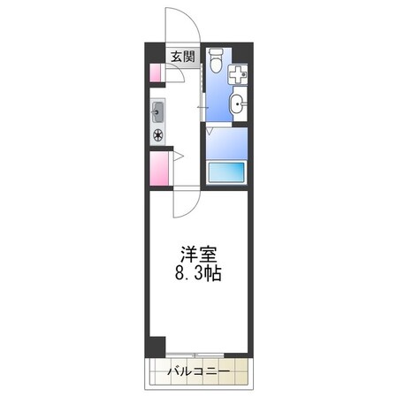 平野駅 徒歩2分 7階の物件間取画像